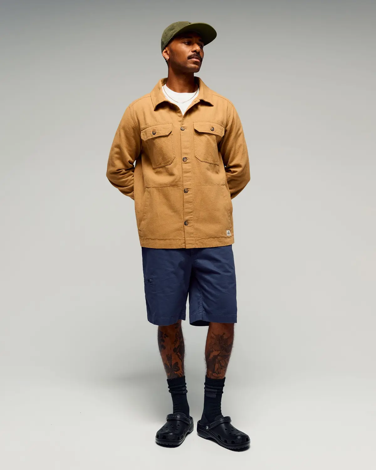 Men's Retreat Huntly Long Sleeve Overshirt -  Canvas 1
