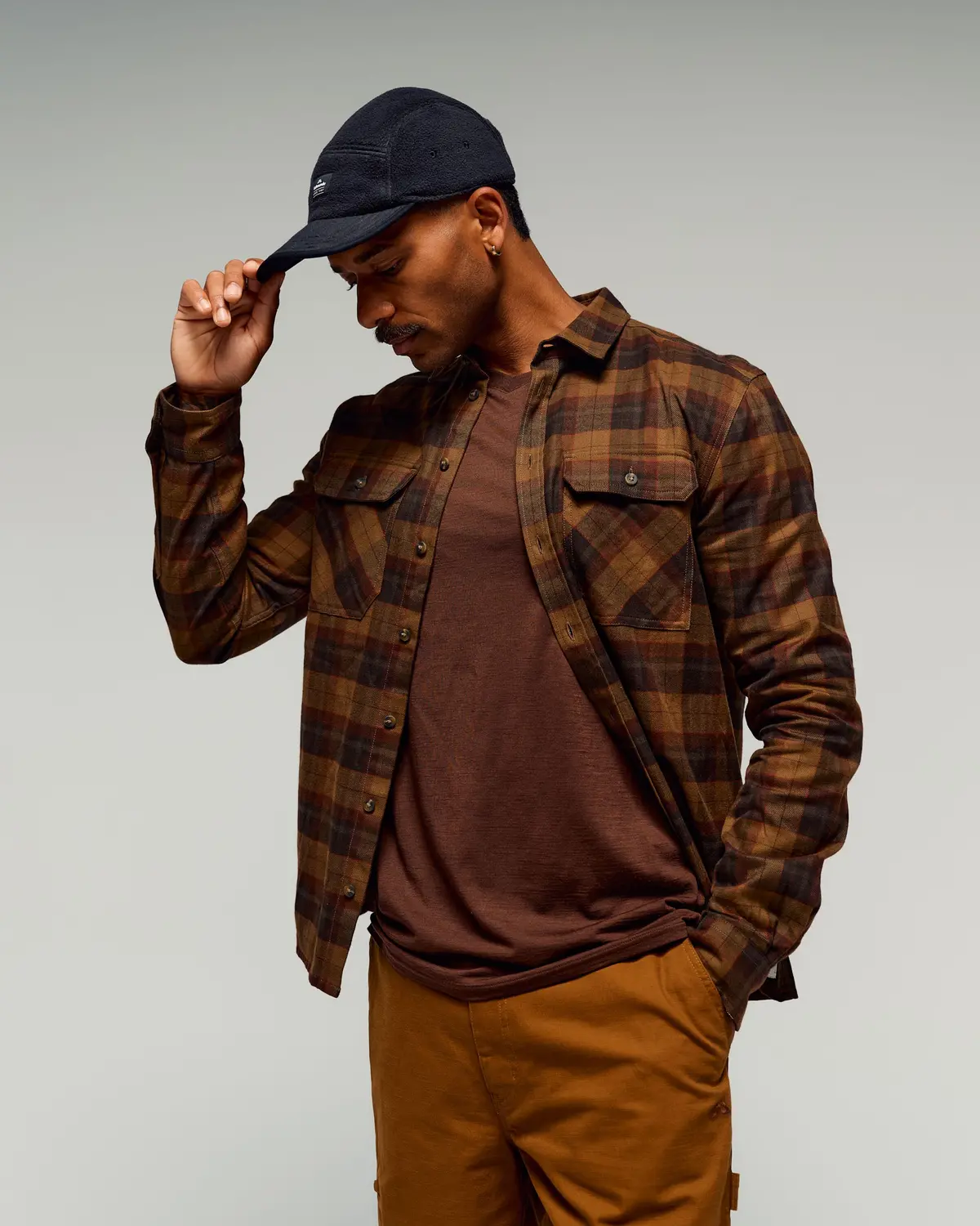 Men's Retreat Carrillon Long Sleeve Shirt -  Liquer Plaid 1