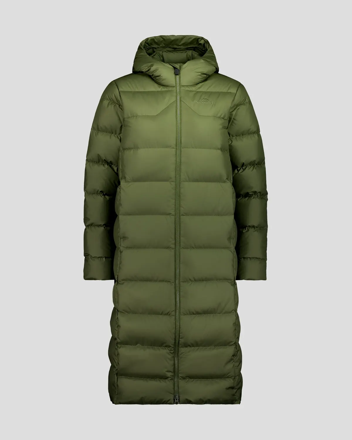 Women's Epiq Down Hooded Long Parka V2 - Light Moss 5