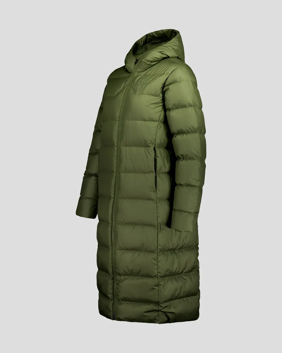 Women's Epiq Down Hooded Long Parka V2 - Light Moss 6