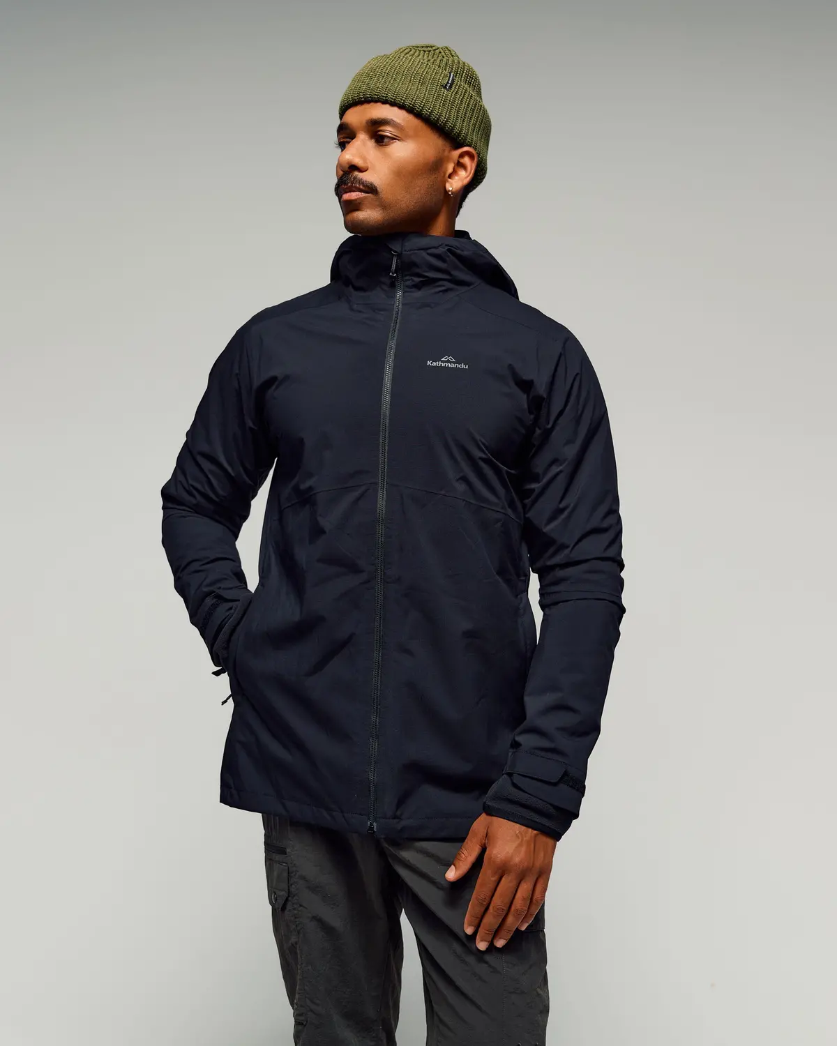 Men's Trailhead 3In1 Rain Hooded Jacket -  Black Stingray 1