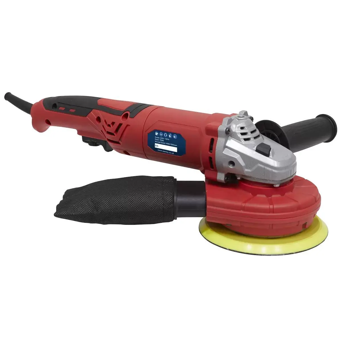 Sealey Das151 Ø150mm Dual Action Variable Speed Dust-Free Sander 230V/750W 1