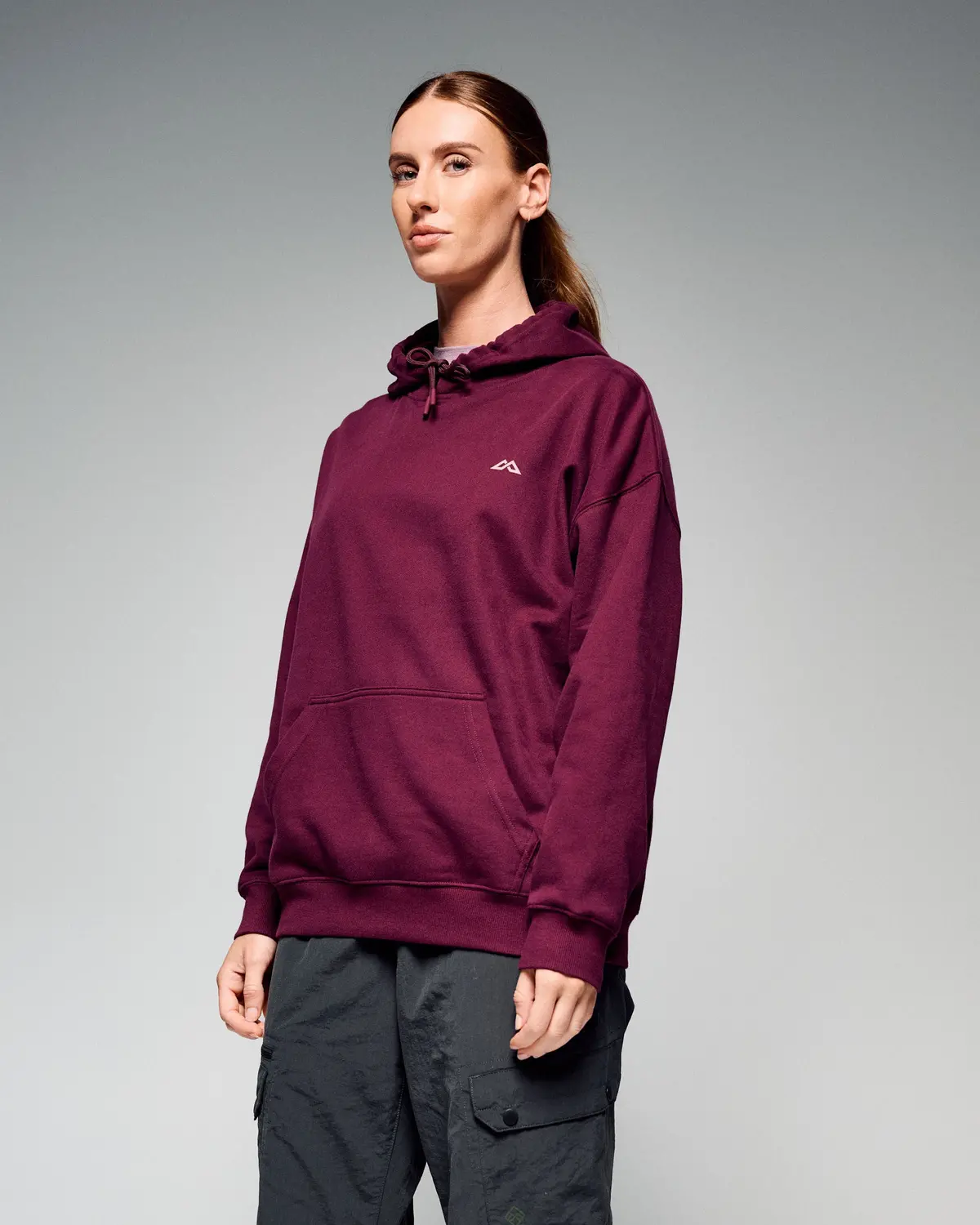 Women's Braided River Hoodie -  Mulberry 1