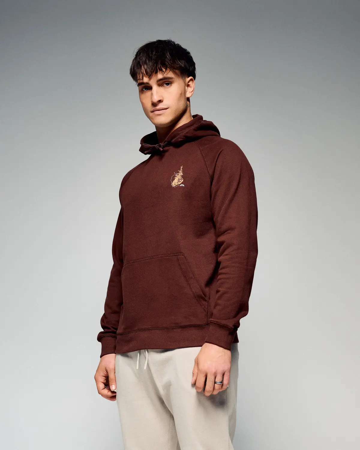 Men's On The Trail Hoodie -  Cocoa 1