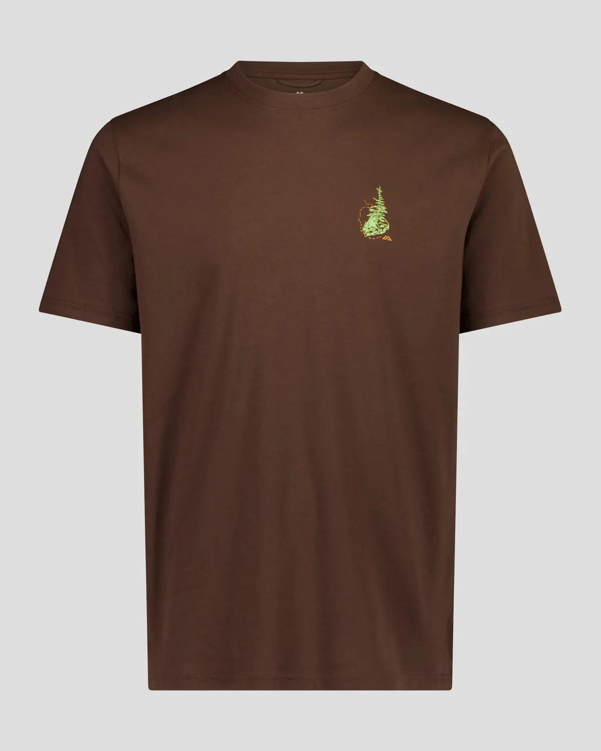 Men's On The Trail Organic Cotton T-Shirt -  Cocoa 1