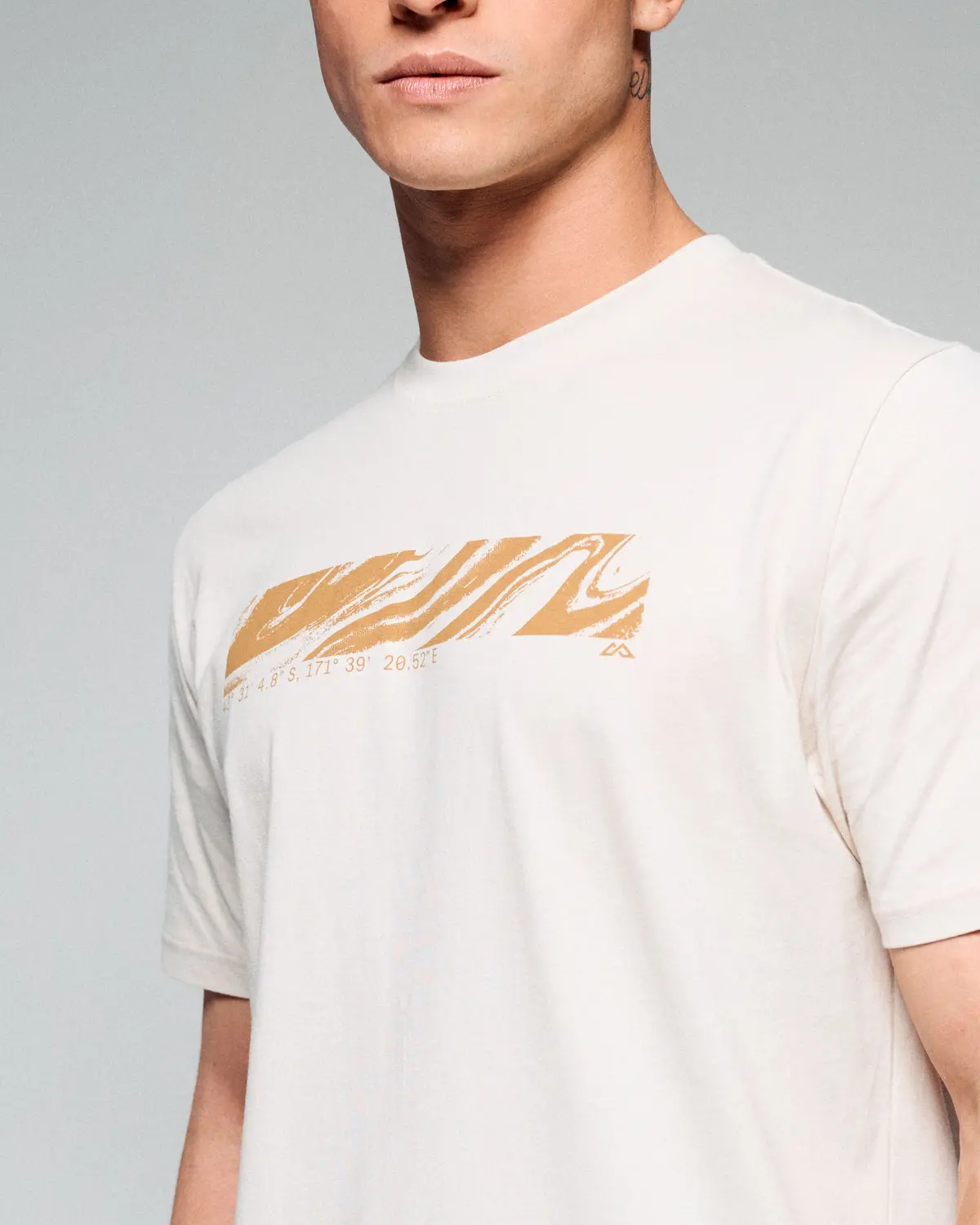 Men's Braided River Organic Cotton T-Shirt -  Shroom 3