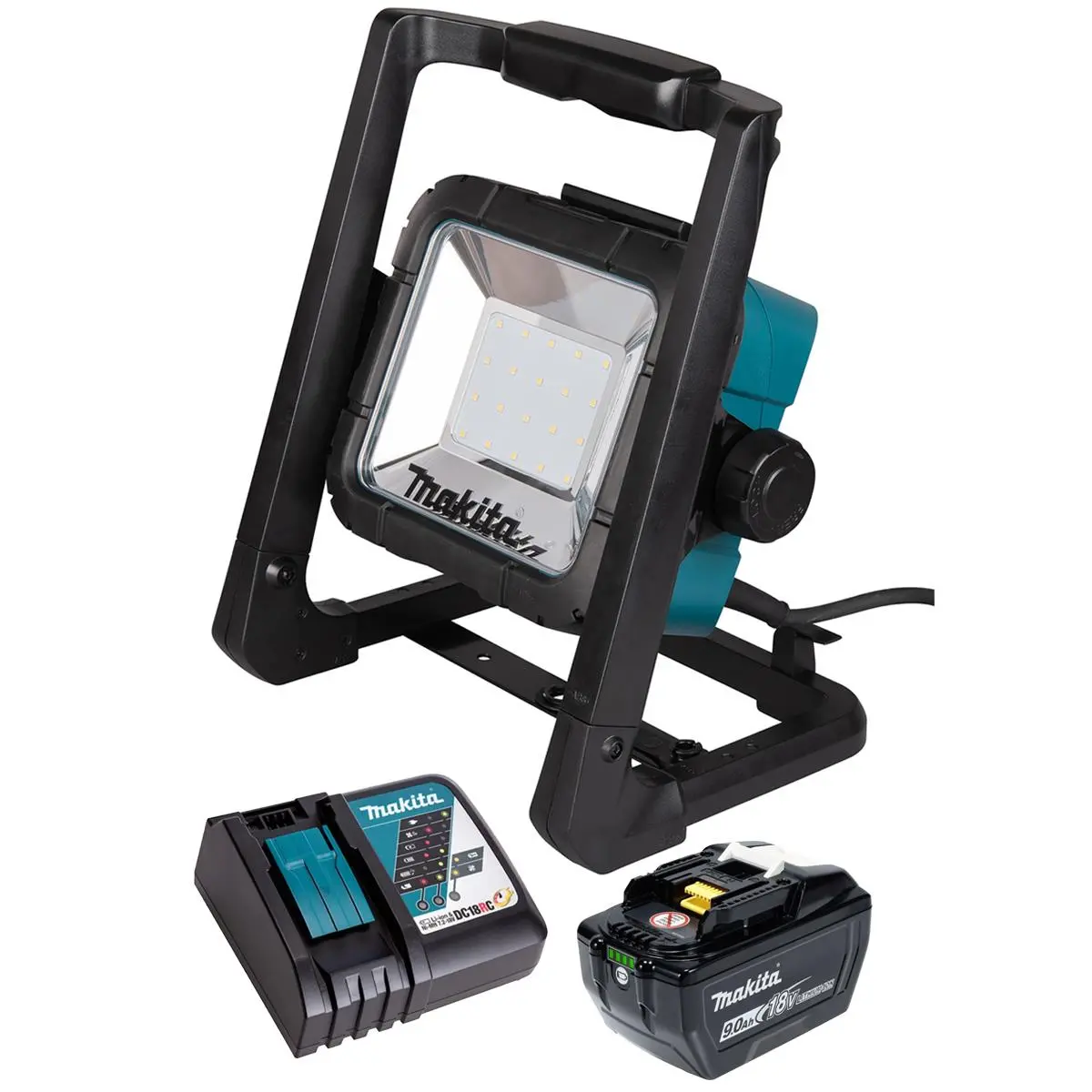 Makita Dml805/1 14.4V - 18V Lxt Led Worklight With 1 X 9.0Ah Battery & Charger 1