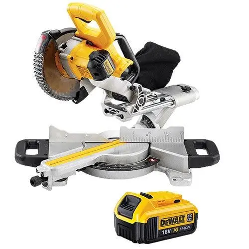 Dewalt Dcs365n 18V 184Mm Xps Slide Mitre Saw With 1 X 4.0Ah Battery 1