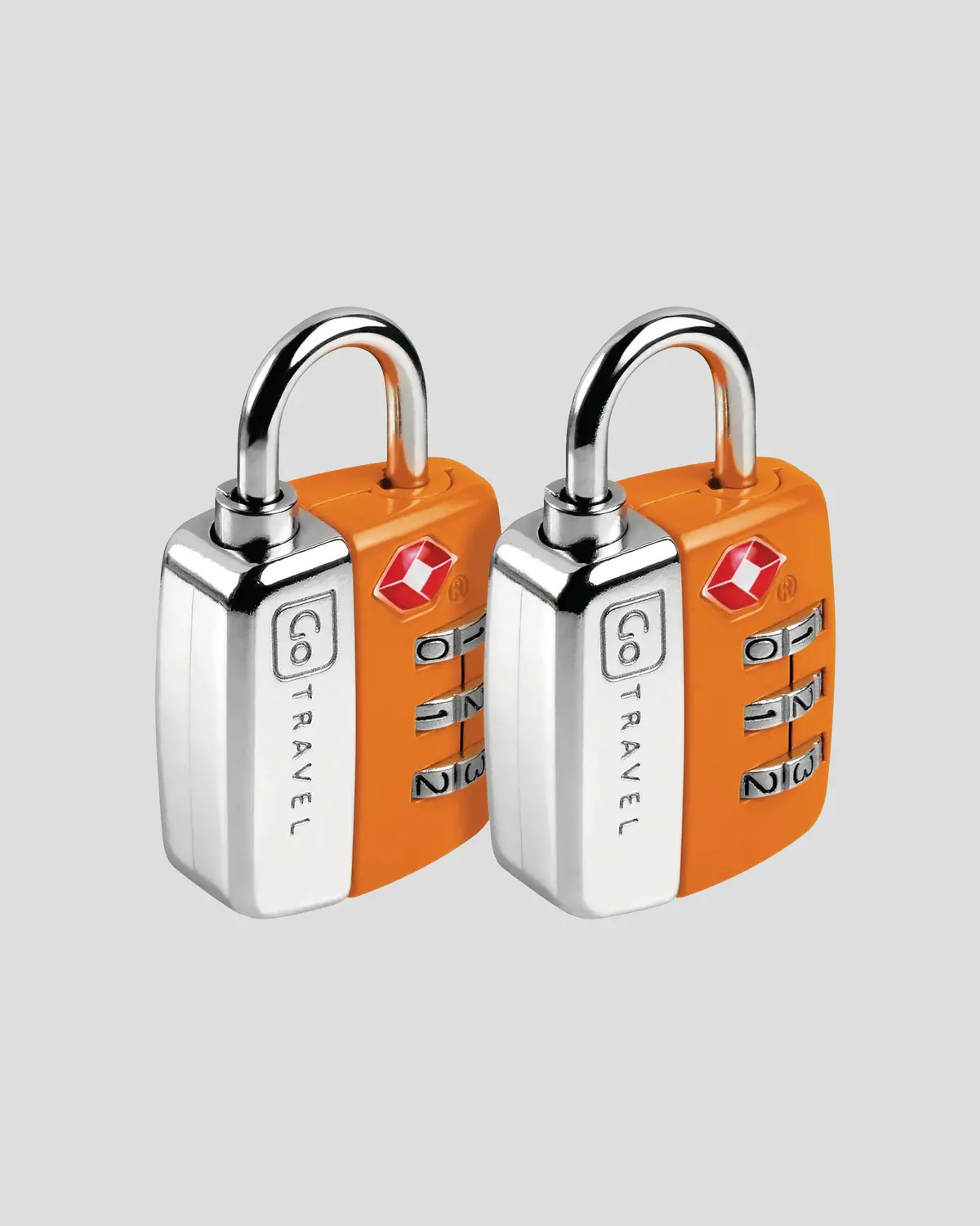 Go Travel Tsa Combi Padlocks 2Pk - Orange 2