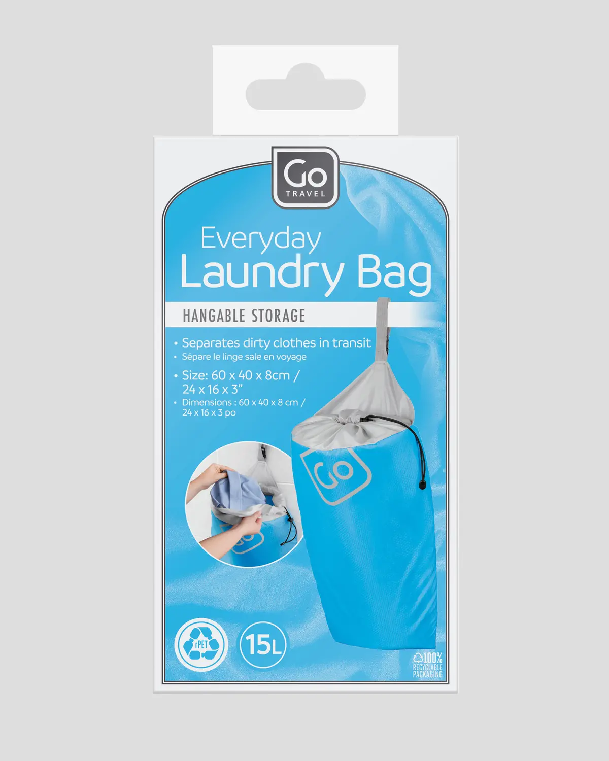 Go Travel Laundry Bag - Blue 1