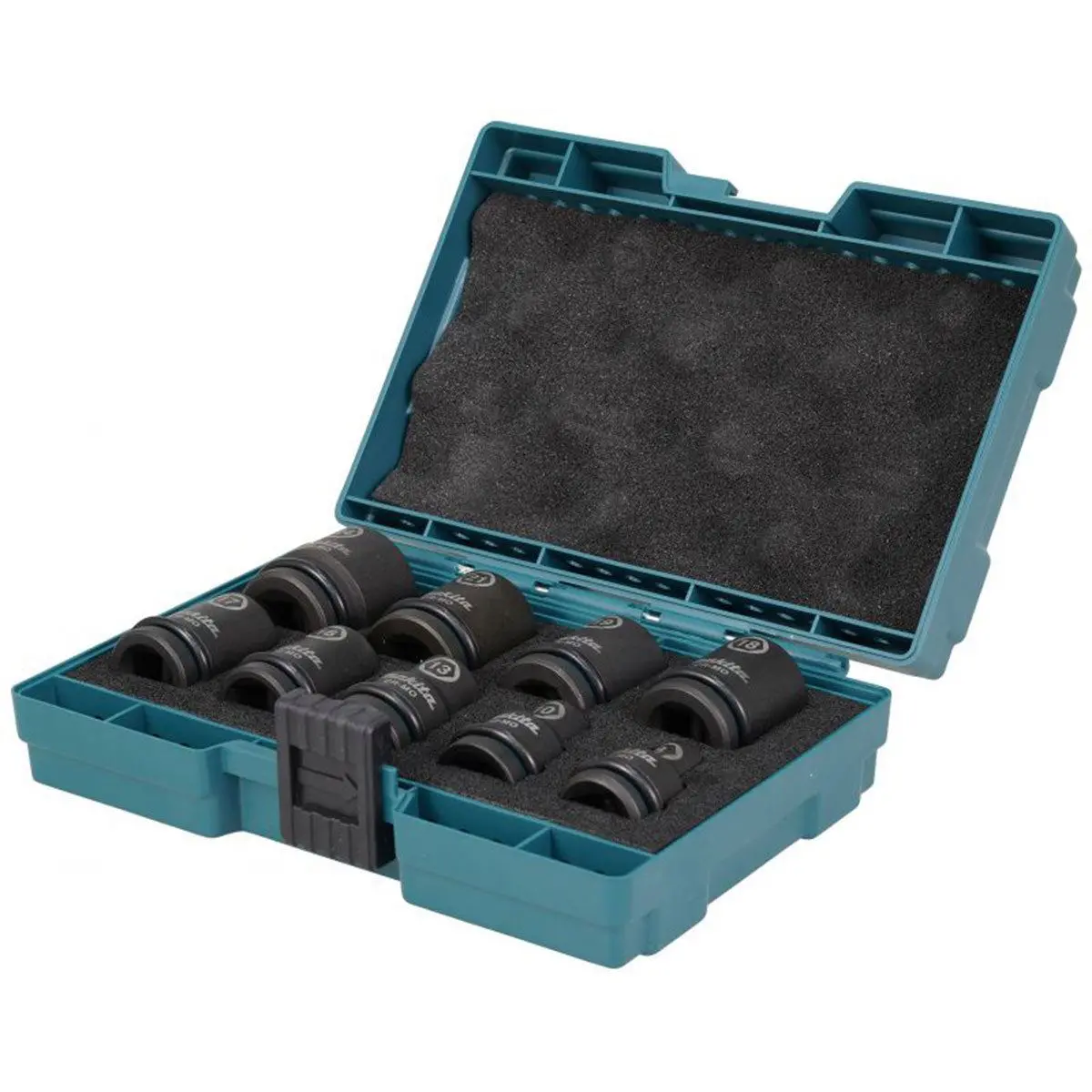 Makita E-16564 1/2" Square Drive Black Impact Socket Set Of 9 Piece 1