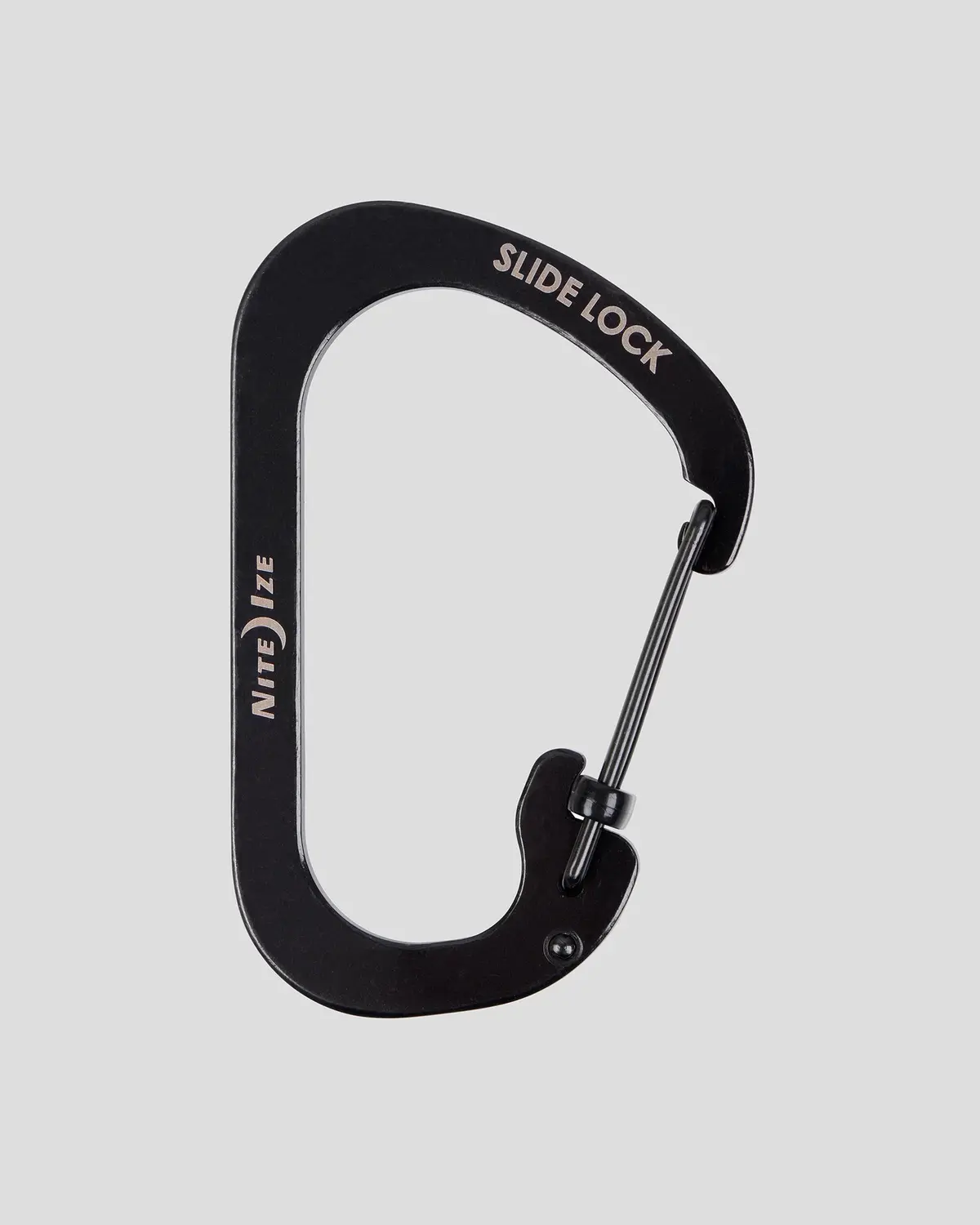 Nite Ize Slidelock Carabiner Stainless Steel #4  - Black 1