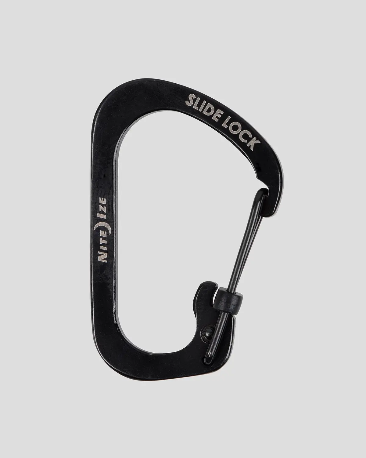 Nite Ize Slidelock Carabiner Stainless Steel #2  - Black 1