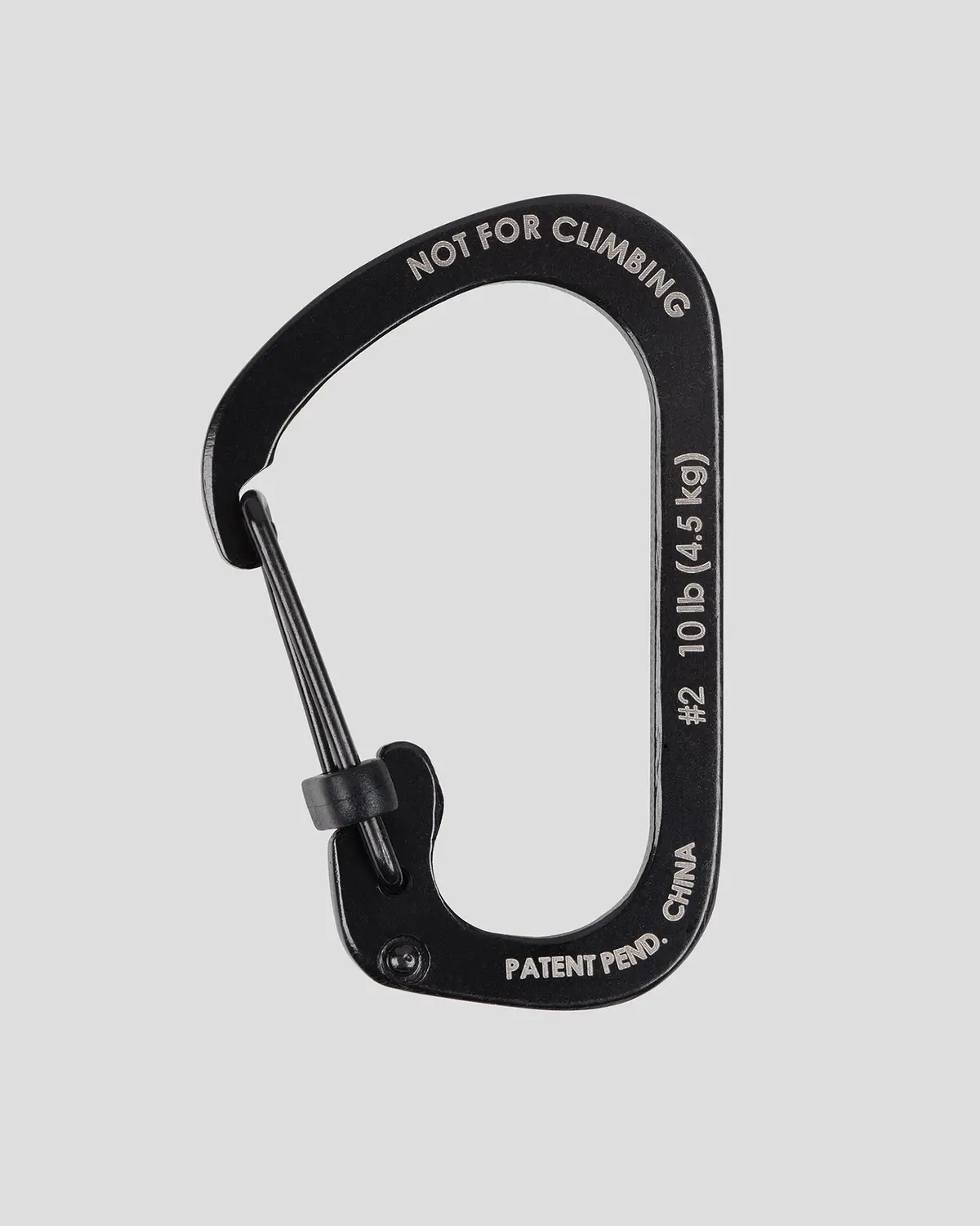 Nite Ize Slidelock Carabiner Stainless Steel #2 - Black 2