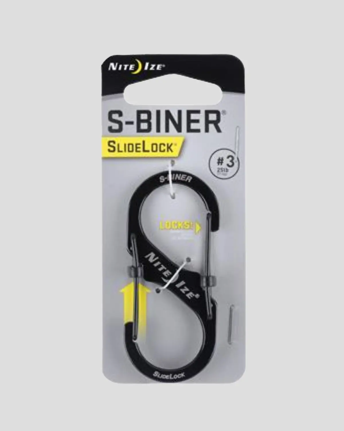 Nite Ize S-Biner® Slidelock® Stainless Steel #3  - Black 1