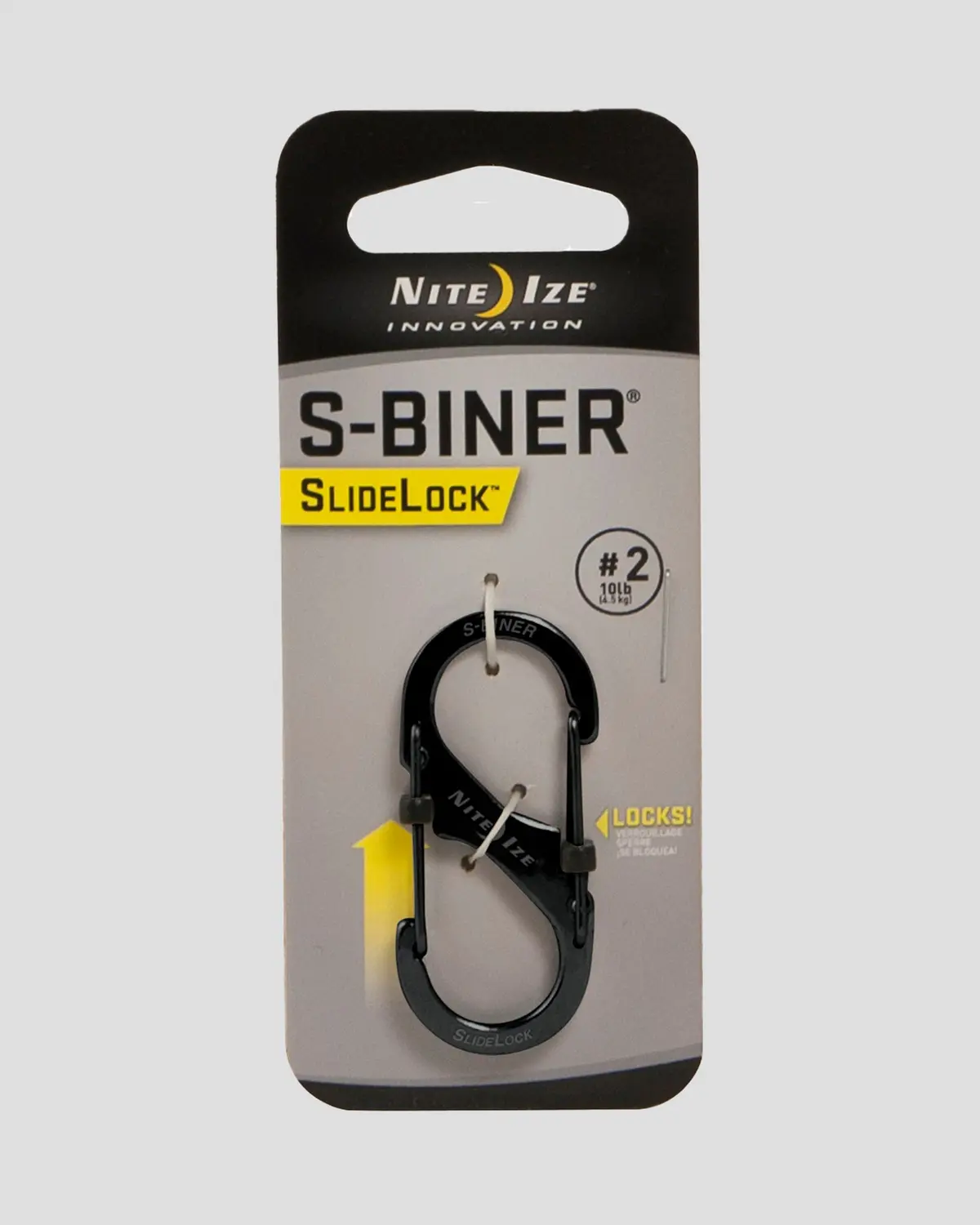 Nite Ize S-Biner® Slidelock® Stainless Steel #2  - Black 1