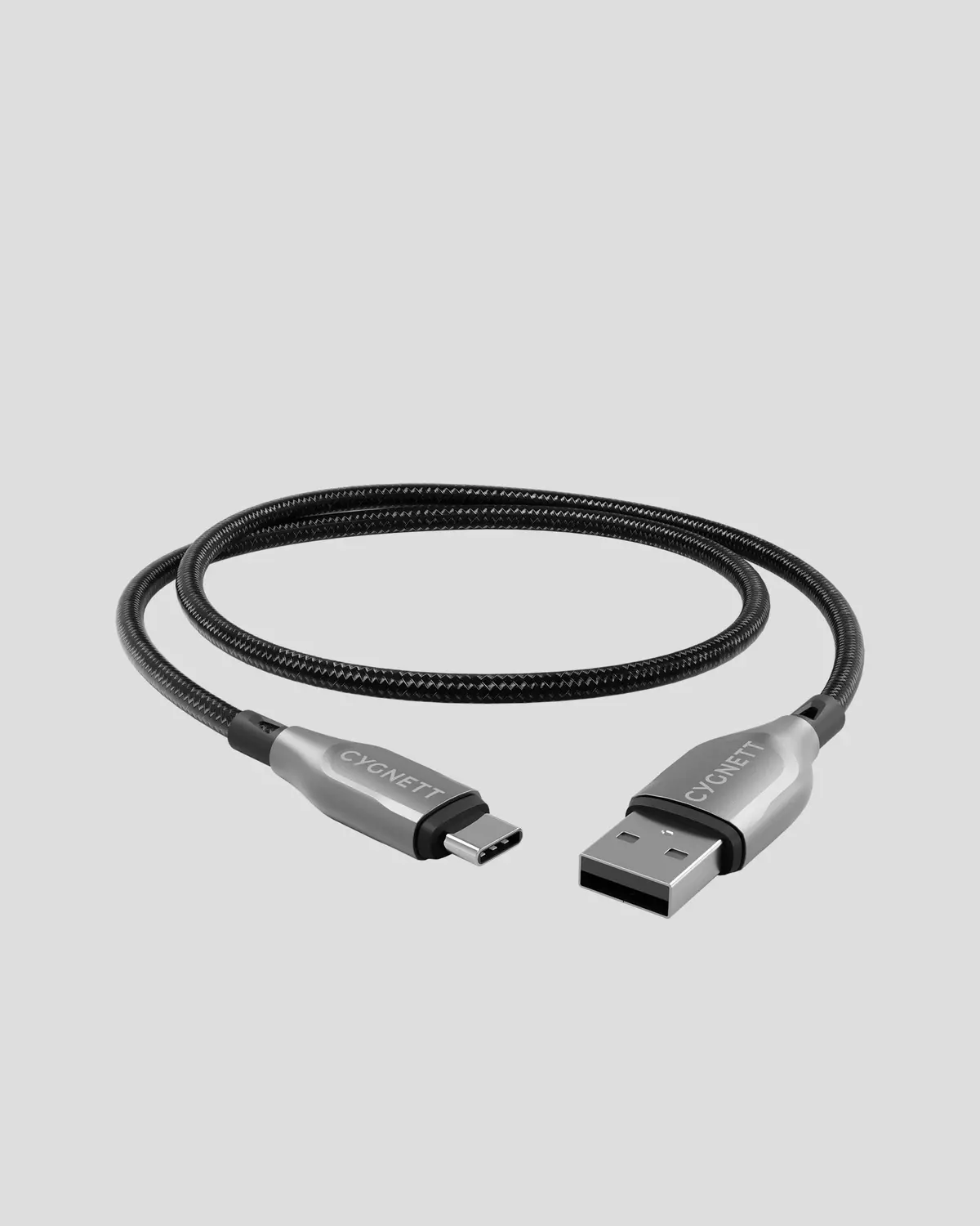 Cygnett Armoured Usb-C To Usb-A (Usb 2.0) Cable - 1M - Black 2