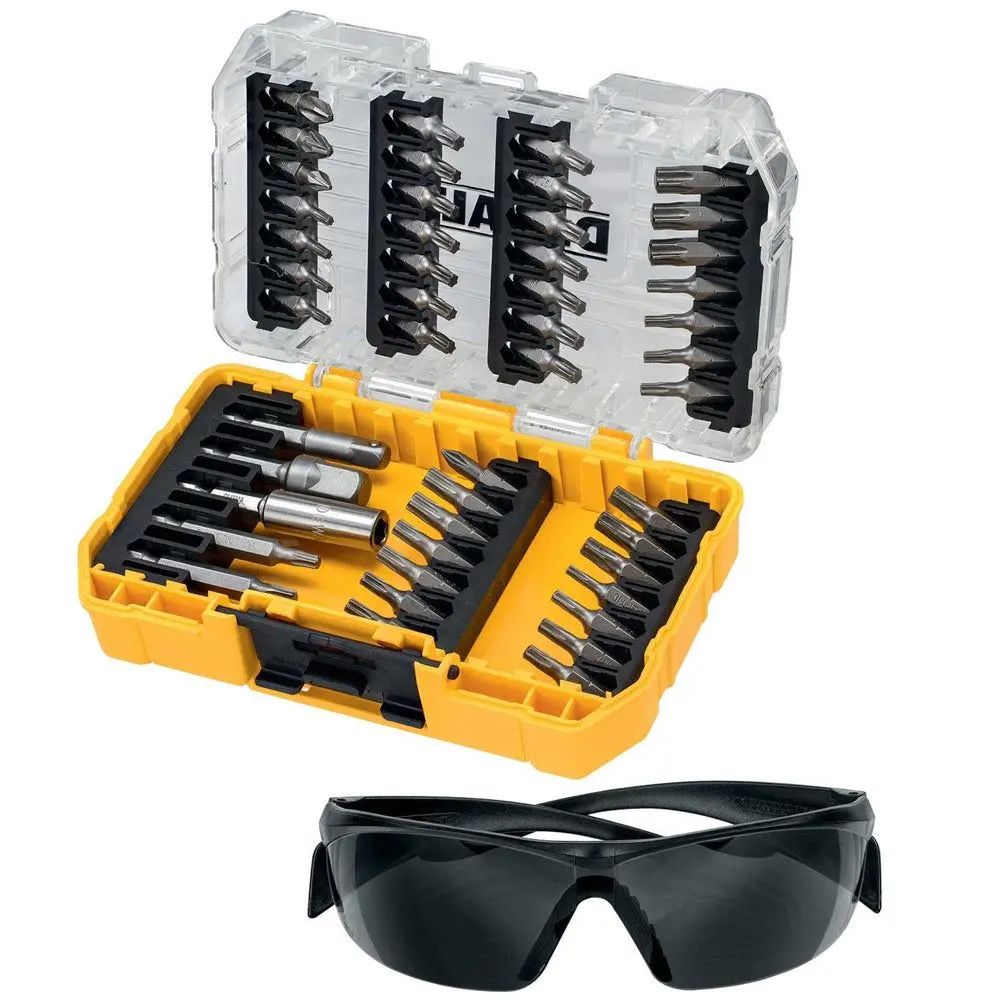 Dewalt Dt70704-Qz Screwdriver Bit Set 47 Piece With Safety Glasses 1
