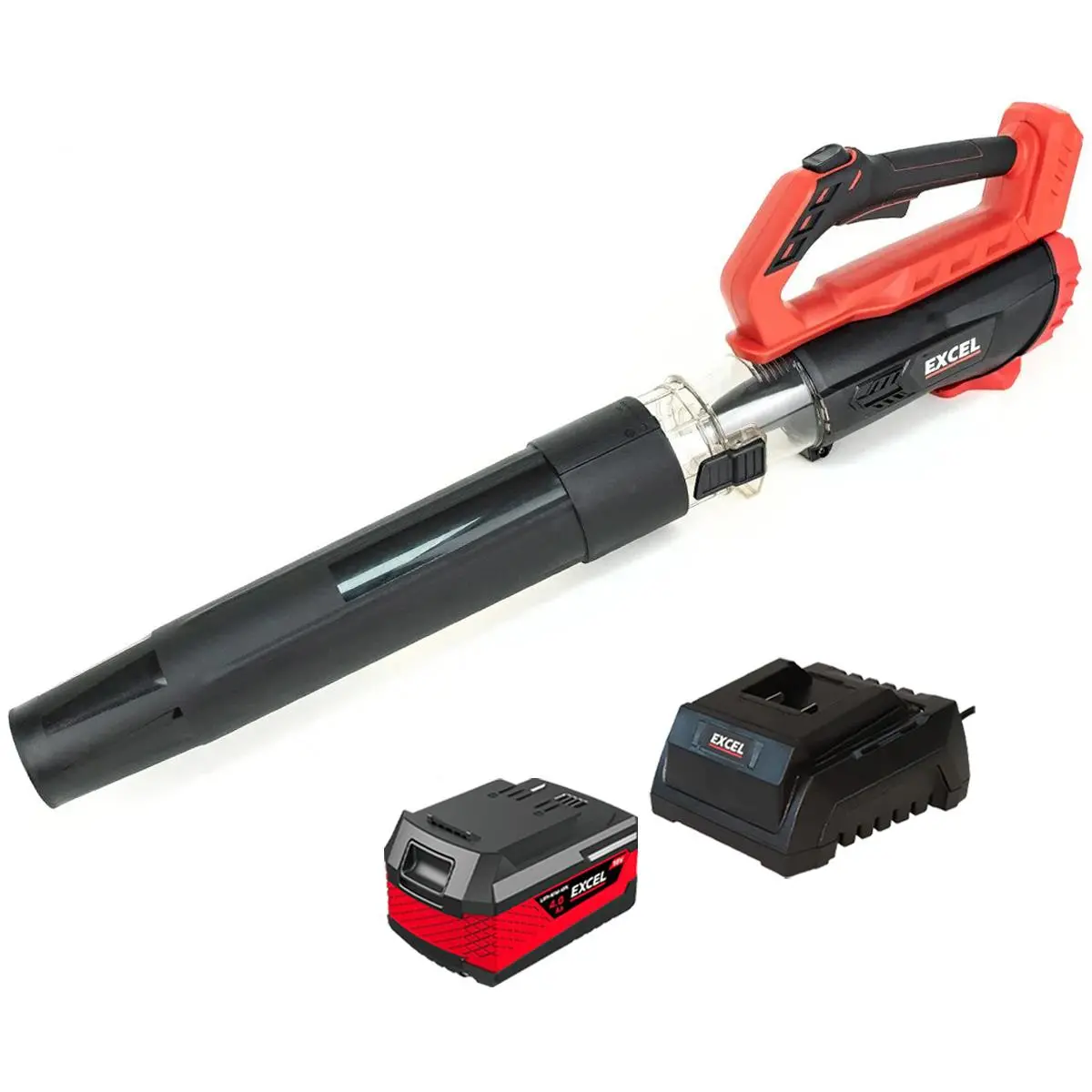 Excel 18V Garden Leaf Blower 2 Level Speed With 1 X 4.0Ah Battery & Fast Charger 1