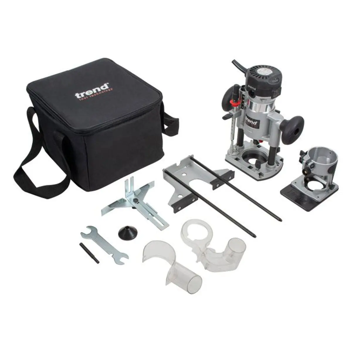 Trend T1eps 1/4" Electric Trim & Plunge Router Kit 240V/710W 1