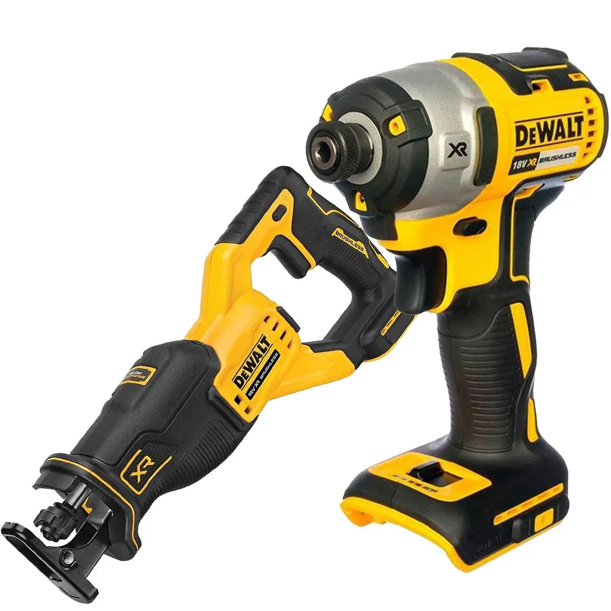 Dewalt 18V Brushless Reciprocating Saw & Impact Driver Twin Pack 1