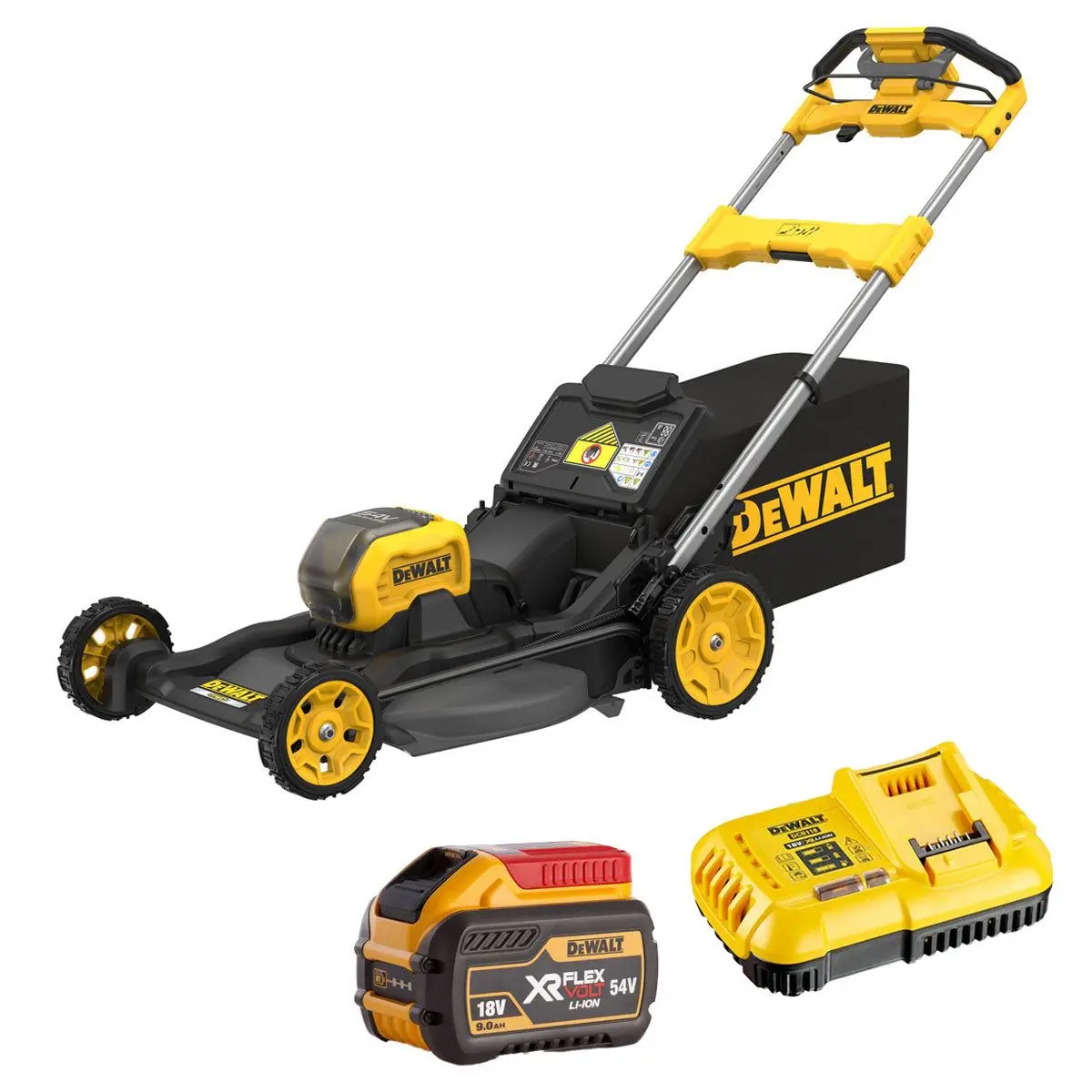 Dewalt Dcmwsp550n-Xj 54V Xr Flexvolt Brushless Self-Propelled Lawn Mower With 1 X 9.0Ah Battery & Charger 1