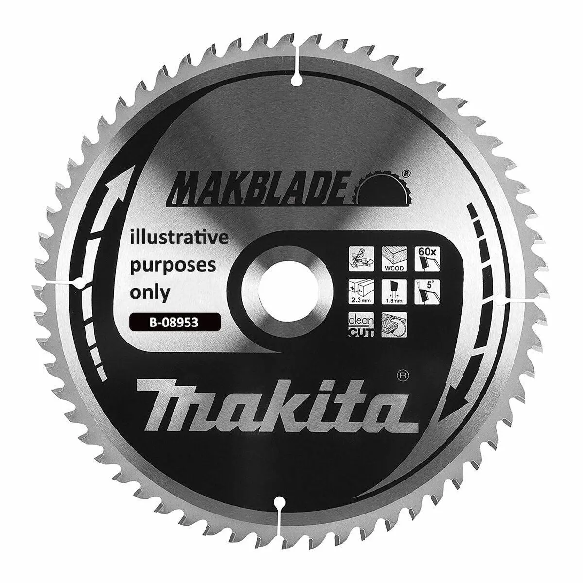 Makita 190Mm 60T Makblade Plus Mitre Saw Cut Blade B-32580 1