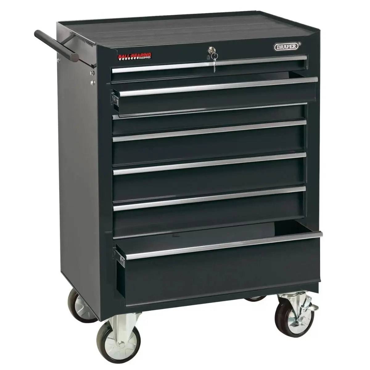 Draper Rc7d/Bk 26" Roller Tool Cabinet 7 Drawer Black 35743 1