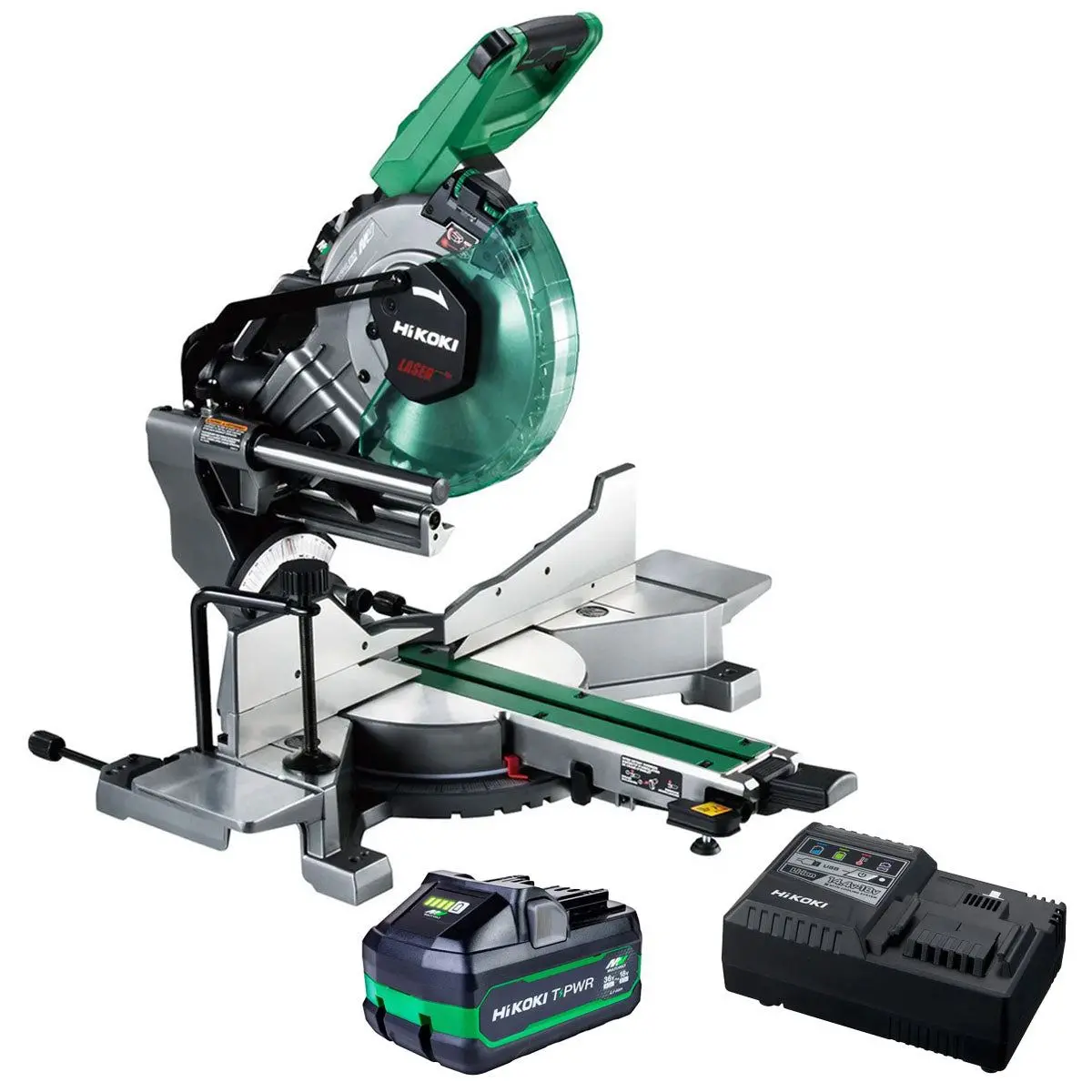 Hikoki C3610draw4z 36V Brushless Mitre Saw With 1 X 4.0Ah/8.0Ah Battery & Charger 1