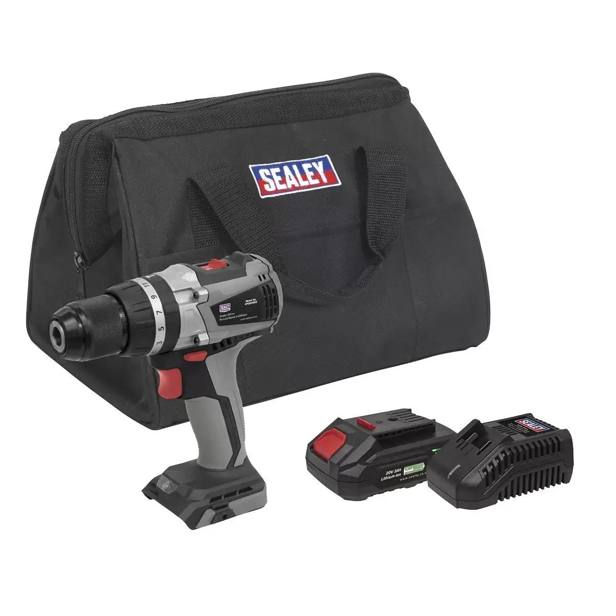 Sealey Cp20vddxkit1 20V Brushless Combi Drill Kit 13Mm 1 X 2Ah Battery & Charger 1