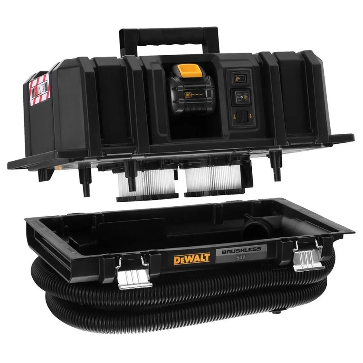 Dewalt Dcv586mt2 54V Flexvolt Brushless M-Class Dust Extractor With 2 X 6.0Ah Batteries & Charger 2