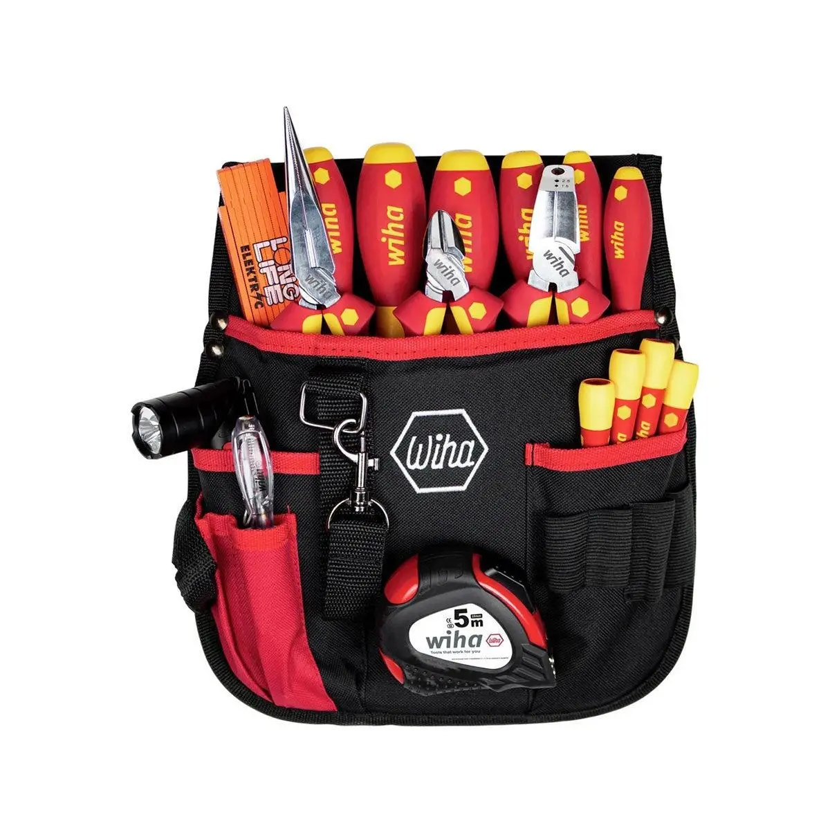 Wiha Electrician Tool Set Of 18 Piece With Belt Pouch Wha-44574 1