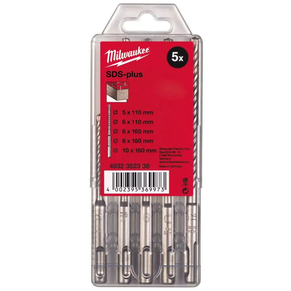 Milwaukee Sds Plus Drill Bit Set 5 Piece 4932352338 1