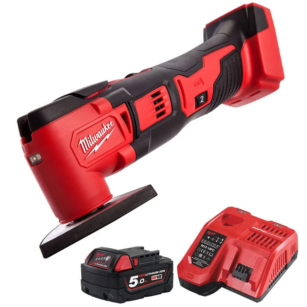 Milwaukee M18bmt-0 18V Compact Multi Tool With 1 X 5.0Ah Battery & Fast Charger 1