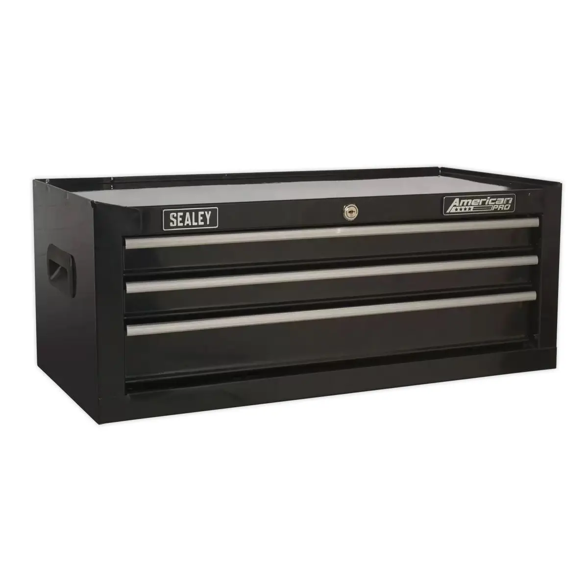 Sealey Ap22bstack Topchest, Mid-Box & Rollcab 14 Drawer Stack Black 2