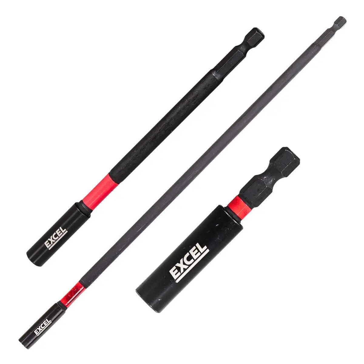 Excel Magnetic Impact Bit Holder 60Mm, 150Mm, 300Mm With Blister Card 1