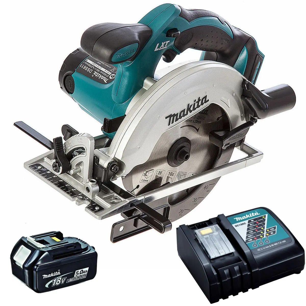 Makita Dss610z 18V 165Mm Circular Saw With 1 X 5.0Ah Battery & Charger 1