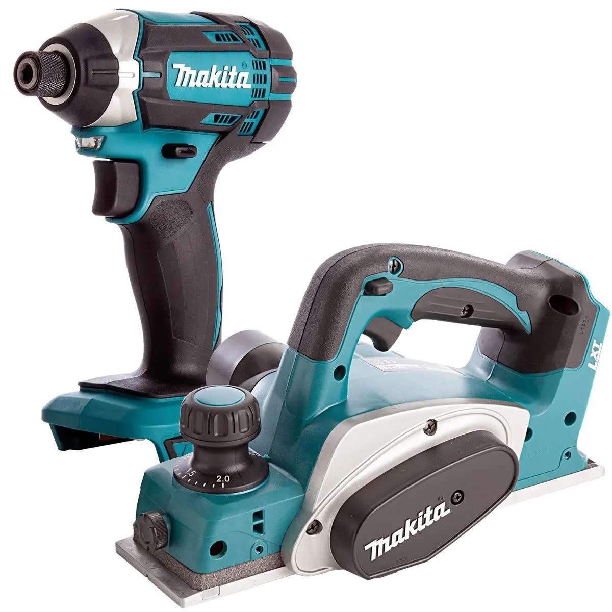 Makita 2 Piece 18V Lxt Li-Ion Impact Driver & 82Mm Planer Body Only 1