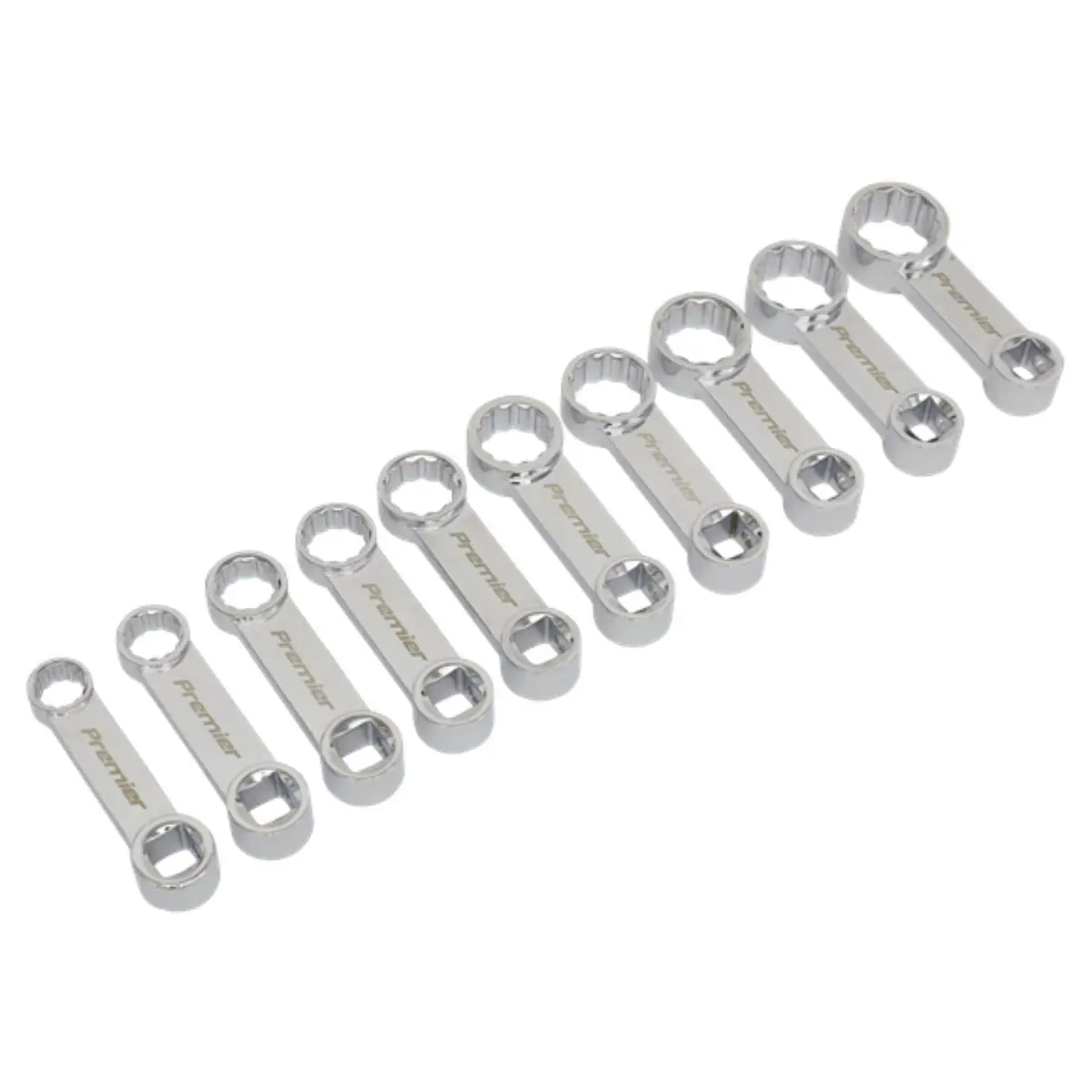 Sealey Ak59895 3/8"Sq Drive Torque Adaptor Spanner 10Pc Set 1