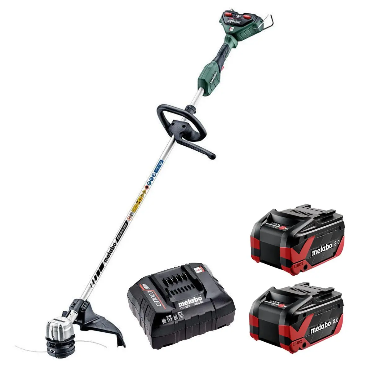 Metabo Fsd 36-18 Ltx Bl 40 36V Brushless 40Cm Grass Trimmer With 2 X 8.0Ah Battery & Charger 1