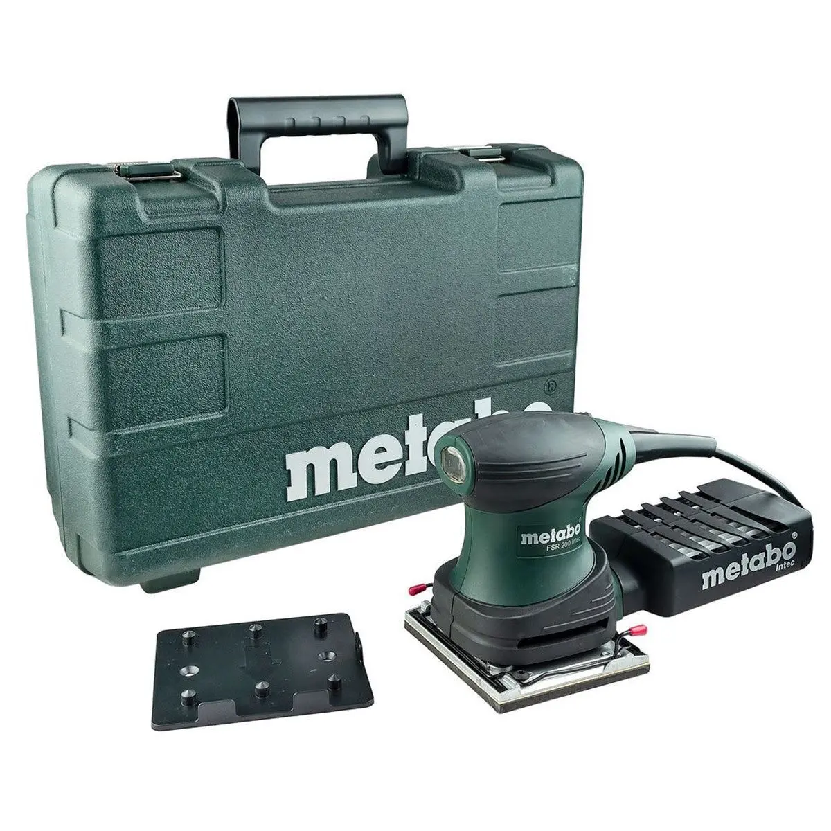 Metabo Fsr 200 Intec 1/4 Sheet Orbital Palm Sander In Case 240V/200W 1