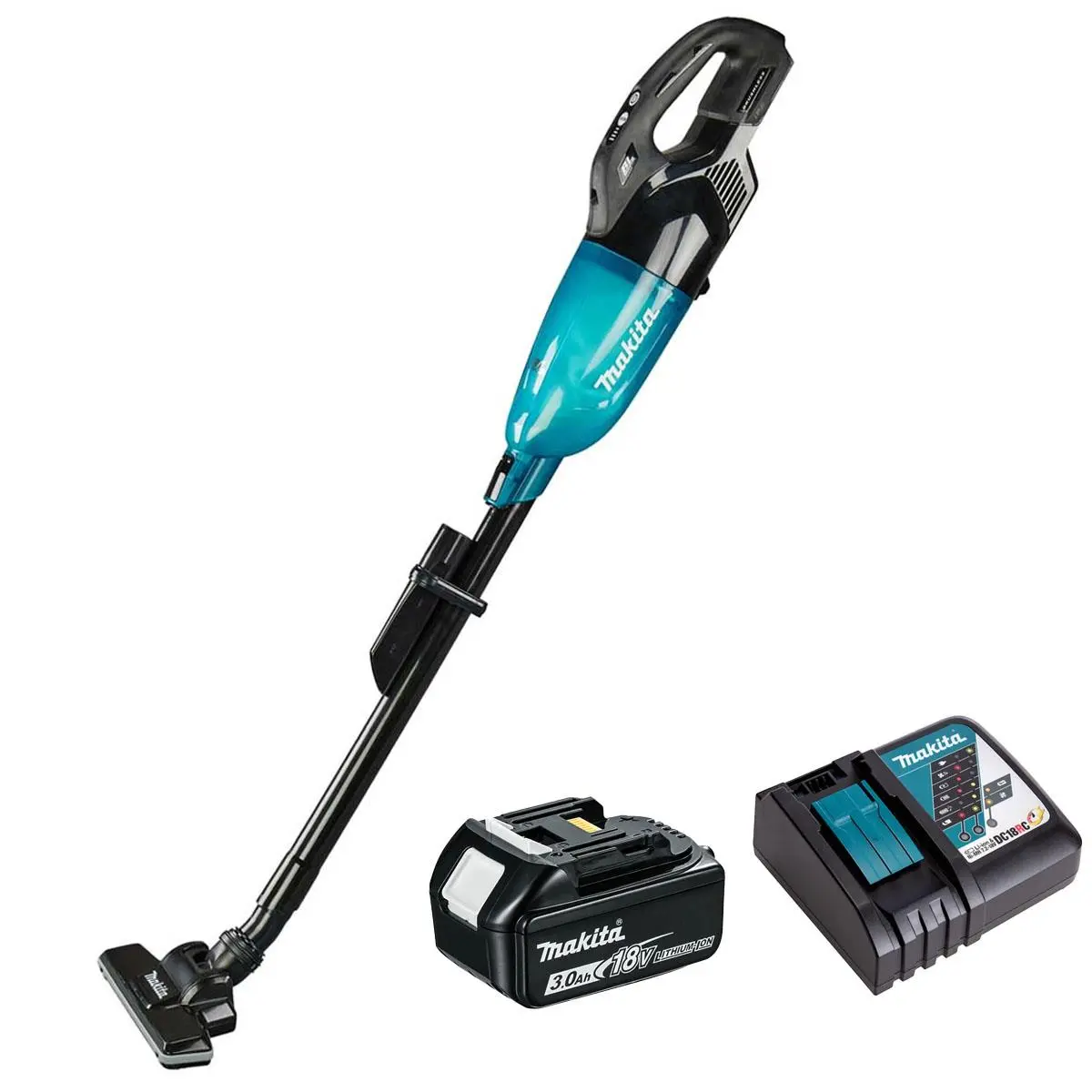 Makita Dcl284fzb 18V Lxt Brushless Vacuum Cleaner With 1 X 3.0Ah Battery & Charger 1