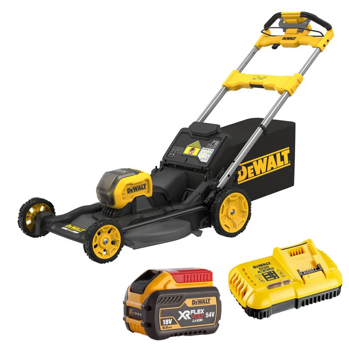 Dewalt Dcmwp500n-Xj 54V Xr Flexvolt Brushless Lawn Mower With 1 X 9.0Ah Battery & Charger 1
