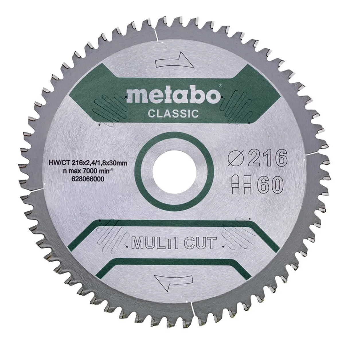 Metabo 216Mm Multi Cut - Classic Saw Blade 628066000 1