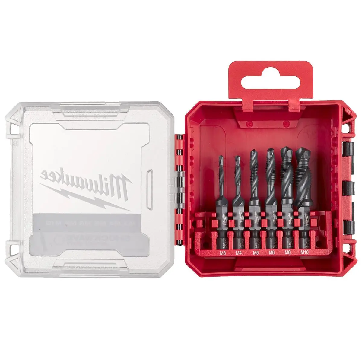 Milwaukee 6 Piece M3-M10 1/4" Hex Hss-G Combi Drill Tap Set 4932498267 1