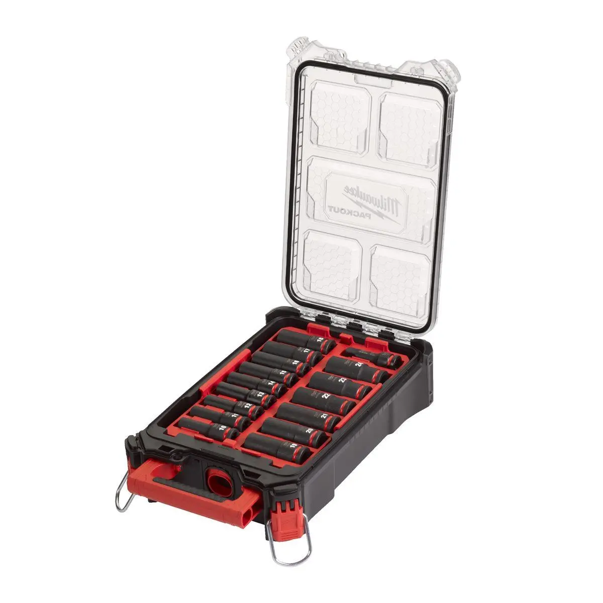 Milwaukee 16 Piece Shockwave 1/2" Impact Socket Set In Packout Case 4932480943 1