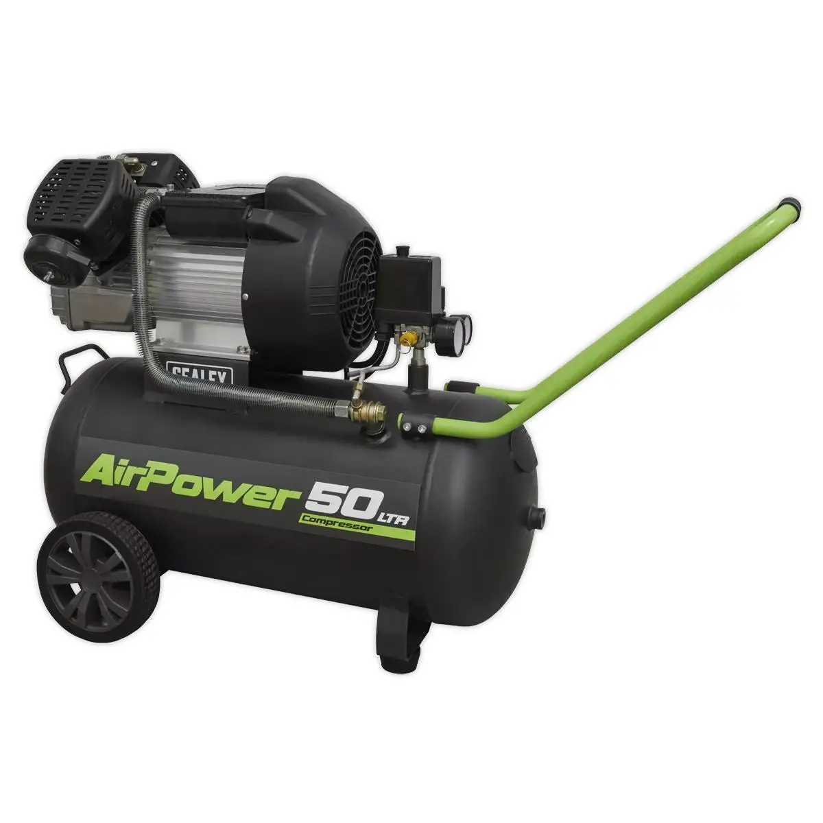 Sealey Sac5030ve 50L V-Twin Direct Drive Air Compressor 3Hp/230V 1
