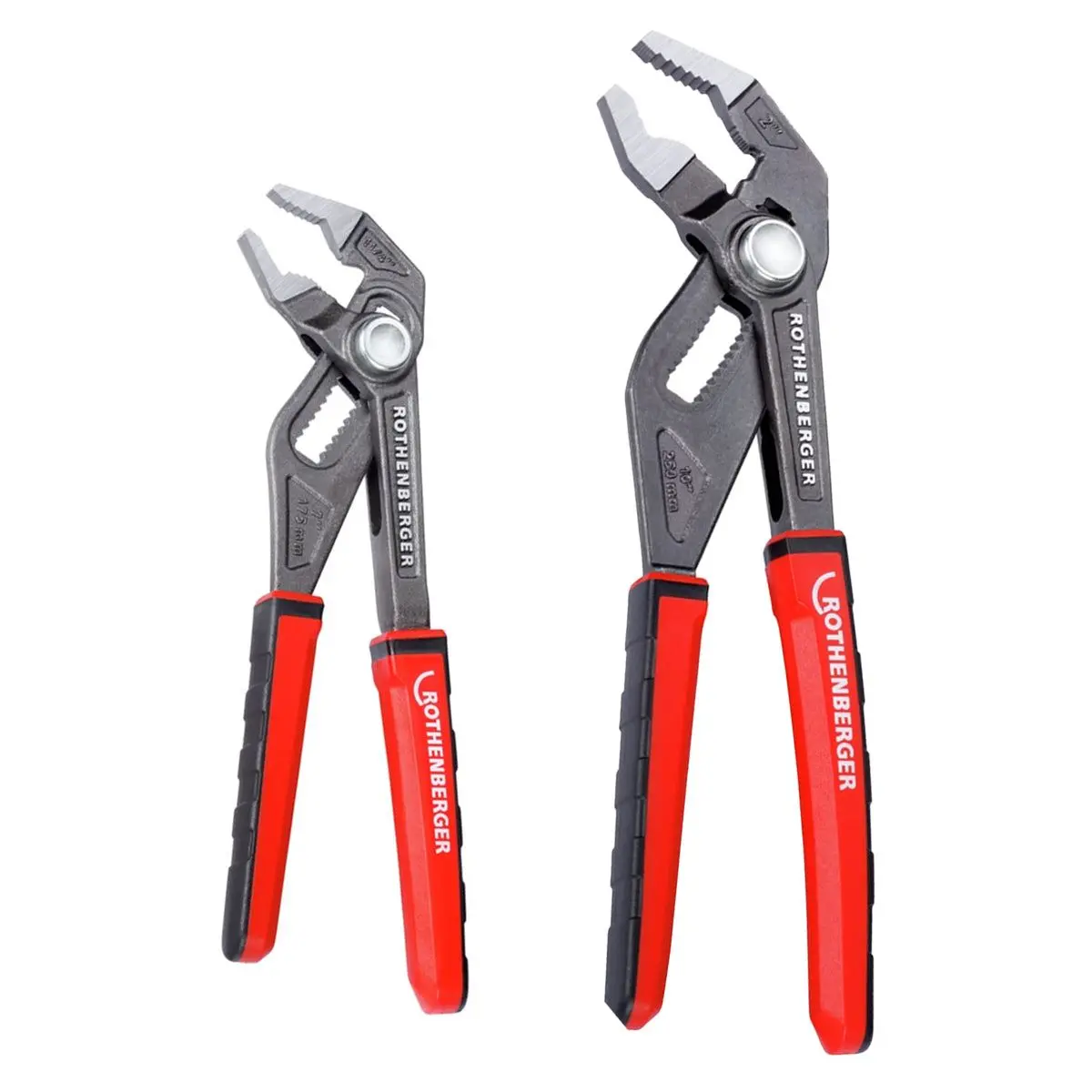Rothenberger 7" & 10" Rogrip F Twin Water Pump Pliers Pack Of 2 Colour Grip 1000004863 1