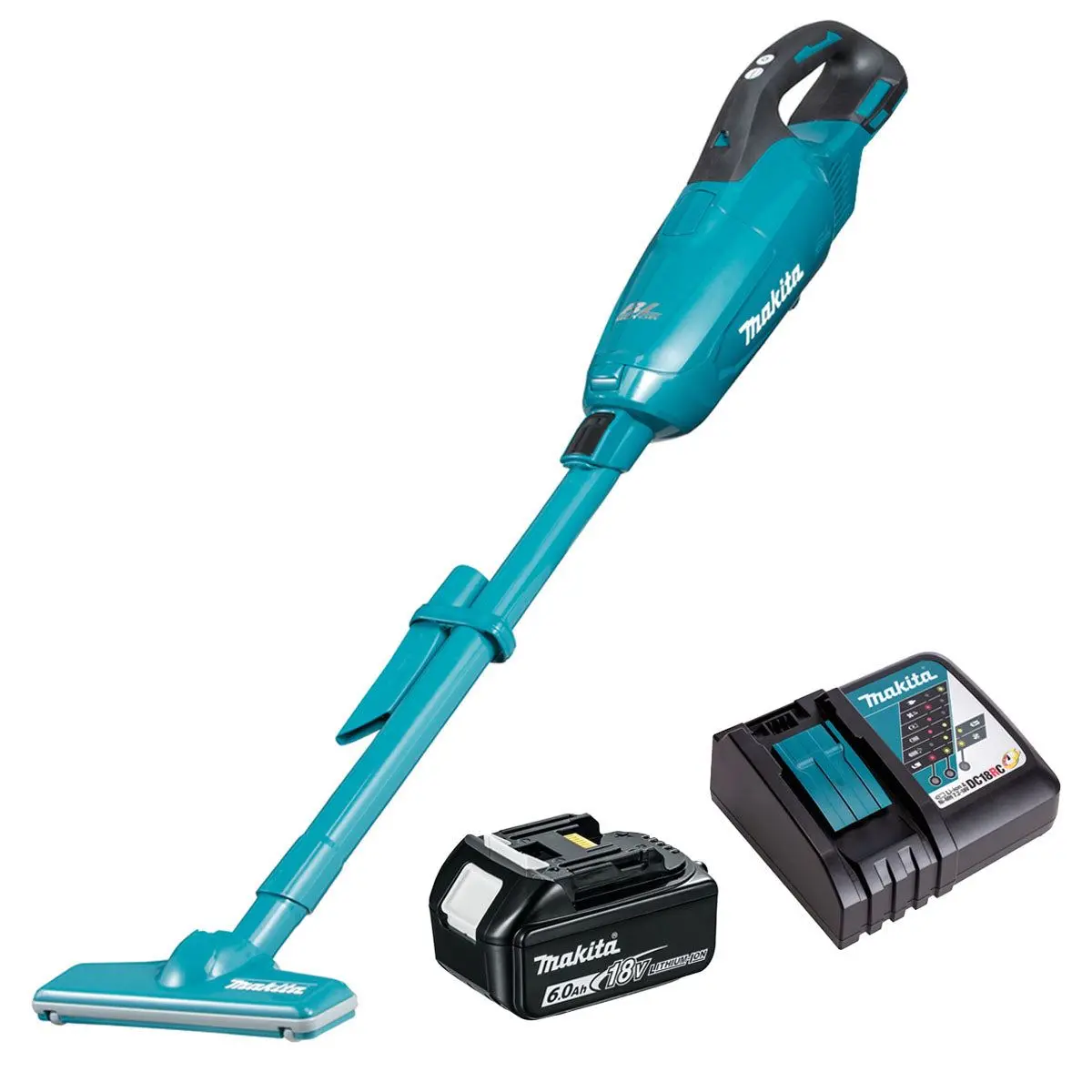 Makita Dcl282fz 18V Lxt Brushless 500Ml Vacuum Cleaner With 1 X 6.0Ah Battery & Charger 1
