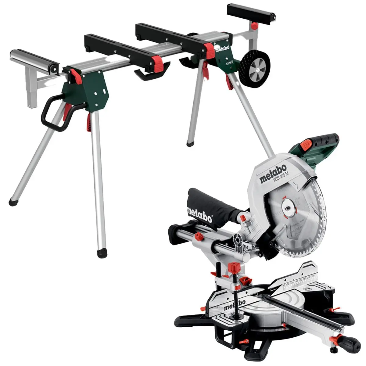 Metabo Kgs 305 M 305Mm Double Bevel Sliding Compound Mitre Saw 240V/1600W With Ksu 251 Stand 1